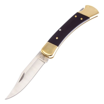 Нож складной BUCK Folding Hunter сталь 420НС рукоять макассар в интернет магазине Rybaki.ru