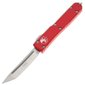Нож автоматический MICROTECH Ultratech T/E CTS-204P, рукоять алюминий цв. Красный в интернет магазине Rybaki.ru