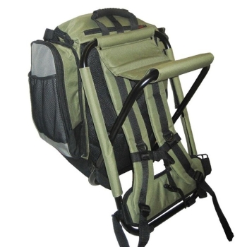 Рюкзак со стулом RAPALA Limited Chair Pack цвет Зеленый/ Черный в интернет магазине Rybaki.ru