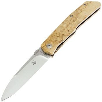 Нож складной полуавтоматический FOX KNIVES Terzuola Sicilian сталь N690Co рукоять Карельская береза в интернет магазине Rybaki.ru