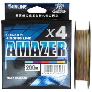 Плетенка SUNLINE Amazer X4 200 м цв. Многоцветный #2.5 в интернет магазине Rybaki.ru