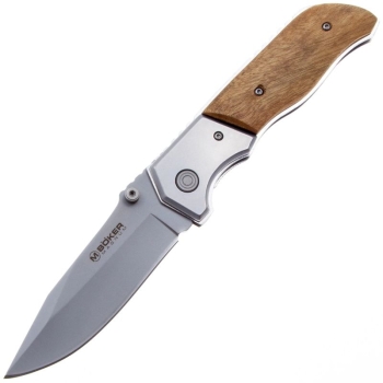 Нож складной полуавтоматический BOKER Forest Ranger сталь 7Cr17MOV рукоять Дерево цв. Коричневый в интернет магазине Rybaki.ru