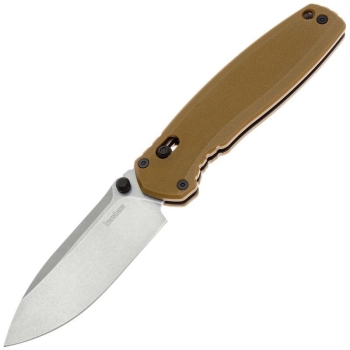 Нож складной полуавтоматический KERSHAW Broadside сталь D2 рукоять Стеклотекстолит G10 цв. Коричневый в интернет магазине Rybaki.ru