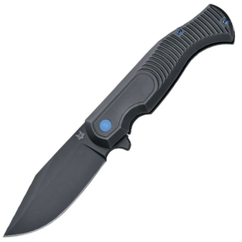 Нож складной полуавтоматический FOX KNIVES Eastwood Tiger сталь CPM S90V рукоять Титановый сплав цв. Черный в интернет магазине Rybaki.ru