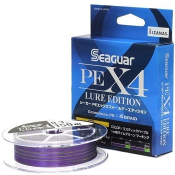Плетенка SEAGUAR X4 PE Lure Edition 150 м цв. многоцветный #0.25 в интернет магазине Rybaki.ru