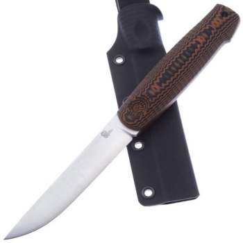 Нож OWL KNIFE North сталь M398 рукоять G10 черно-оранжевая в интернет магазине Rybaki.ru