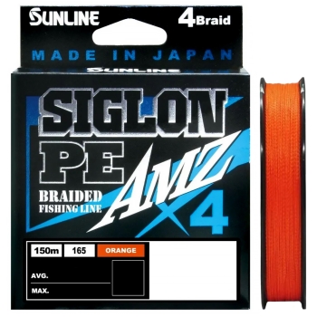 Плетенка SUNLINE Siglon PEX4 AMZ 150 м цв. оранжевый 0,153 мм в интернет магазине Rybaki.ru