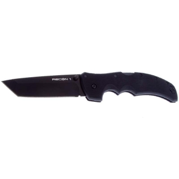 Нож складной COLD STEEL Recon 1 Tanto Plain Edge рукоять G10, цв. Black в интернет магазине Rybaki.ru