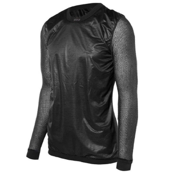 Термокофта BRYNJE Super Thermo Shirt w/windcover цвет Black в интернет магазине Rybaki.ru