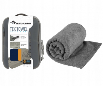 Полотенце SEA TO SUMMIT Tek Towel цвет Grey в интернет магазине Rybaki.ru