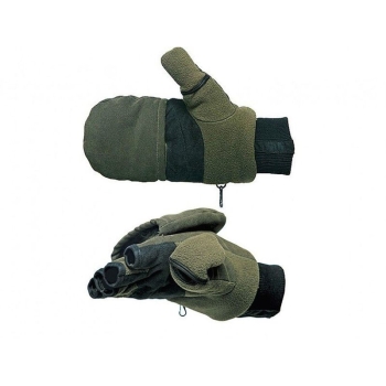 Варежки-перчатки NORFIN отстегивающиеся цвет оливковый/ черный