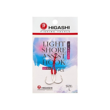 Крючок одинарный HIGASHI Light shore assist hook № L в интернет магазине Rybaki.ru