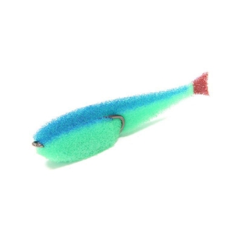 Поролоновая рыбка LEX Classic Fish CD UV 7 GBBLB (зеленое тело / синяя спина / красный хвост) в интернет магазине Rybaki.ru
