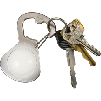 Брелок для ключей NITE IZE GetLit с открывашкой и фонариком, стальной в интернет магазине Rybaki.ru