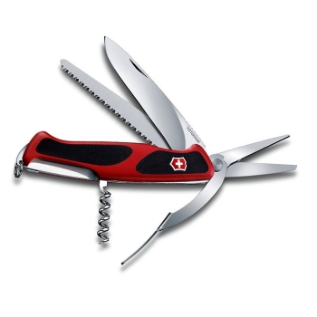 Нож VICTORINOX RangerGrip 71 Gardener 130мм 7 функций цв. Красный / черный