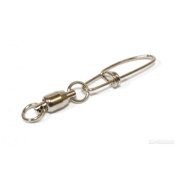 Вертлюг с карабином OWNER 52808 Strong Snap Ball Bearing № 1 (2 шт.) в интернет магазине Rybaki.ru