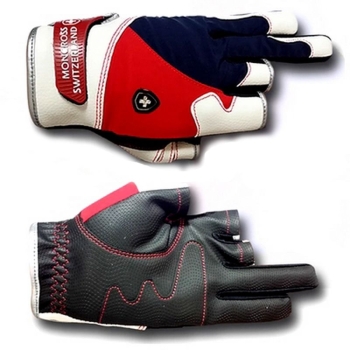 Перчатки MONCROSS Gloves GS-301NR цвет сине-красный в интернет магазине Rybaki.ru