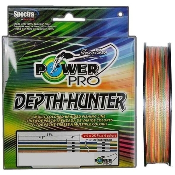Плетенка POWER PRO Depth Hunter 1600 м цв. разноцветный 0,06 мм в интернет магазине Rybaki.ru