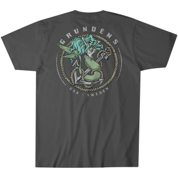Футболка GRUNDENS Mermaid SS T-Shirt цвет Iron Grey в интернет магазине Rybaki.ru