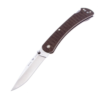 Нож складной BUCK 110 Slim Pro сталь S30V рукоять коричневая микарта в интернет магазине Rybaki.ru
