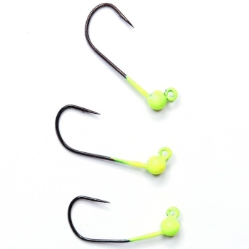 Вольфрамовая головка с вырезом TSR TJH-MB #LL 3,8 мм 0,70 г (3 шт.) цв. #Chartreuse в интернет магазине Rybaki.ru