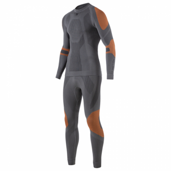 Комплект термобелья V-MOTION Alpinesports & SSFIT мужской цвет черно-оранжевый в интернет магазине Rybaki.ru