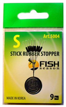 Стопор резиновый FISH SEASON 5004 Stick Rubber Stopper Цилиндр р. SSSS (9 шт.)