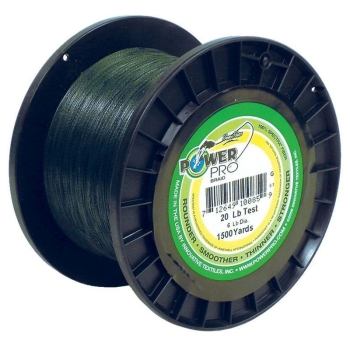 Плетенка POWER PRO 1370 м цв. Зеленый 0,13 мм в интернет магазине Rybaki.ru