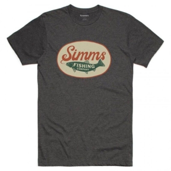 Футболка SIMMS Trout Wander T-Shirt цвет Charcoal Heather