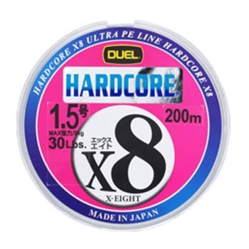 Плетенка DUEL PE Hardcore X8 200 м 5Color 0,242 мм в интернет магазине Rybaki.ru