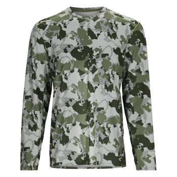 Термокофта SIMMS Solarflex Crewneck цвет Regiment Camo Clover