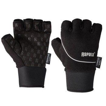Перчатки RAPALA Stretch Half Finger цвет черный в интернет магазине Rybaki.ru