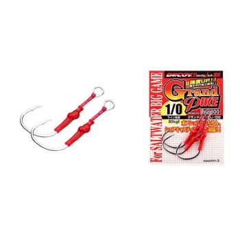 Крючок одинарный DECOY DJ-100 Grand Pike № 2/0 (3 шт.) в интернет магазине Rybaki.ru