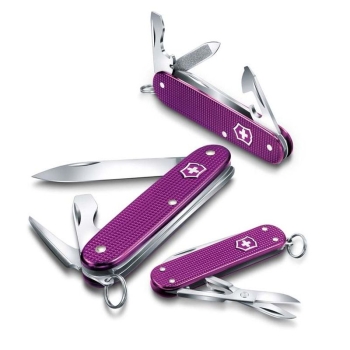 Нож VICTORINOX Pioneer X Alox 93мм 9 функций цв. фиолетовый в интернет магазине Rybaki.ru