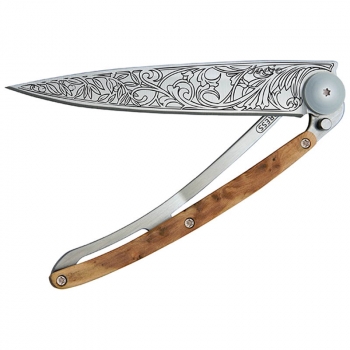 Нож DEEJO Tattoo Art Nouveau 37 гр., цв. juniper wood в интернет магазине Rybaki.ru