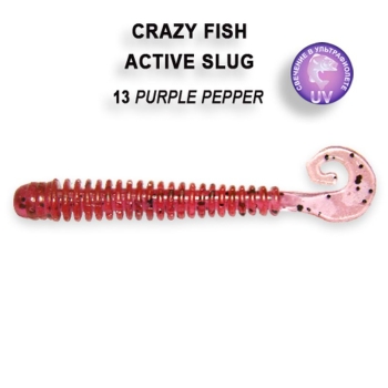 Слаг CRAZY FISH Active Slug 2,8" (8 шт.) зап. креветка, код цв. 13