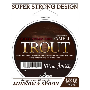 Леска YAMATOYO Super Nylon Trout #0,9 100 м в интернет магазине Rybaki.ru