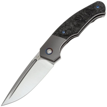 Нож складной полуавтоматический BOKER Collection 2025 сталь CPM MagnaCut рукоять Титан,Карбон цв. Черный в интернет магазине Rybaki.ru