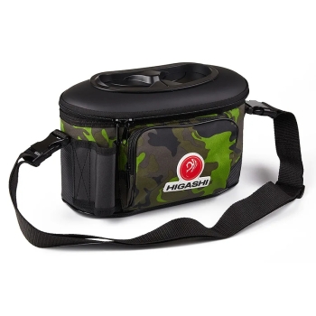 Сумка для рыбы HIGASHI Live bait box 4,5 л цвет Green Camo в интернет магазине Rybaki.ru