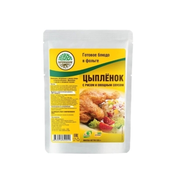 Готовая еда КРОНИДОВ Цыпленок с рисом и овощным соусом в интернет магазине Rybaki.ru