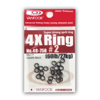 Заводное кольцо VANFOOK 4R-75B цв. stealth black № 2 (22 шт.)