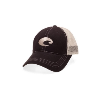Бейсболка COSTA DEL MAR Mesh Hat цв. Black / Stone