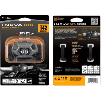 Фонарь налобный INOVA STS Bike Light цв. Charcoal в интернет магазине Rybaki.ru