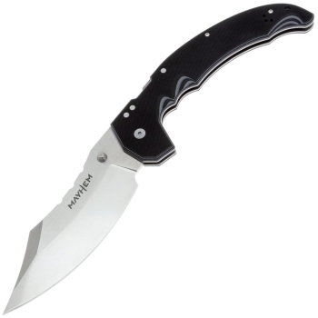 Нож складной полуавтоматический COLD STEEL Mayhem сталь AUS-10 рукоять Стеклотекстолит G10 цв. Черный в интернет магазине Rybaki.ru