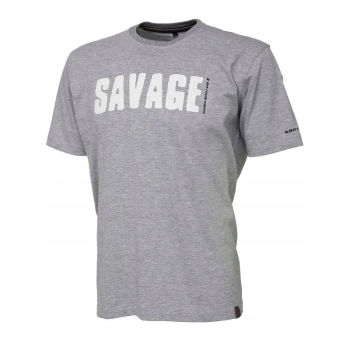 Футболка SAVAGE GEAR Simply Savage Tee цвет светло-серый меланж