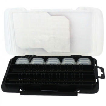 Коробка рыболовная MEIHO Light Game Case J цвет черный / белый в интернет магазине Rybaki.ru