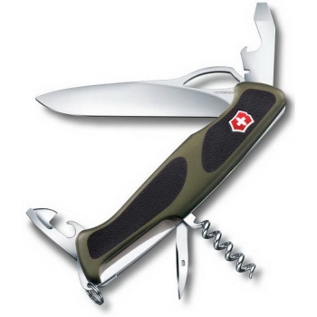 Нож VICTORINOX RangerGrip 61 130мм 11 функций цв. Зеленый / черный