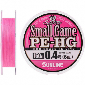 Плетенка SUNLINE New Small Game PE HG 150 м цв. розовый 0,085 мм в интернет магазине Rybaki.ru