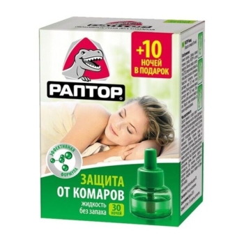 Жидкость-репеллент РАПТОР от комаров 30 ночей в интернет магазине Rybaki.ru