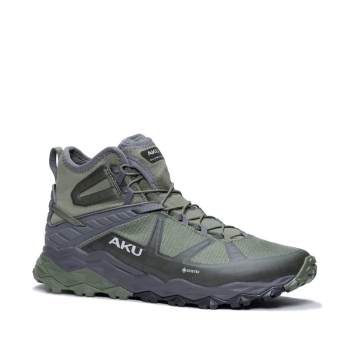 Кроссовки треккинговые AKU Flyrock Mid GTX цвет Green / Grey в интернет магазине Rybaki.ru